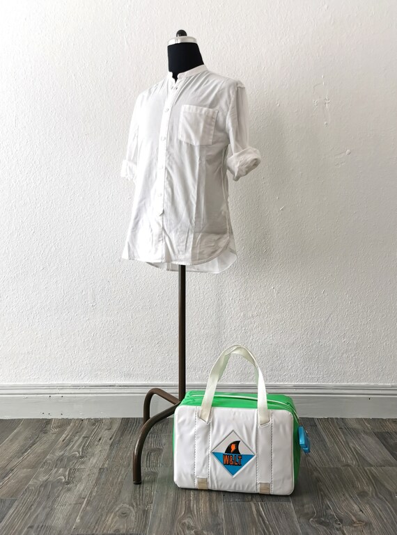 Vintage Bag by W+LT (walter Van Beirendonck), White/green