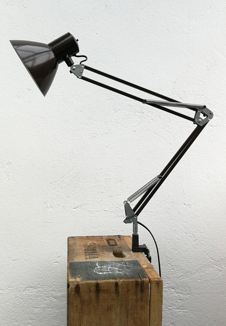 Architect Desk Lamp Brown 1970s Etsy