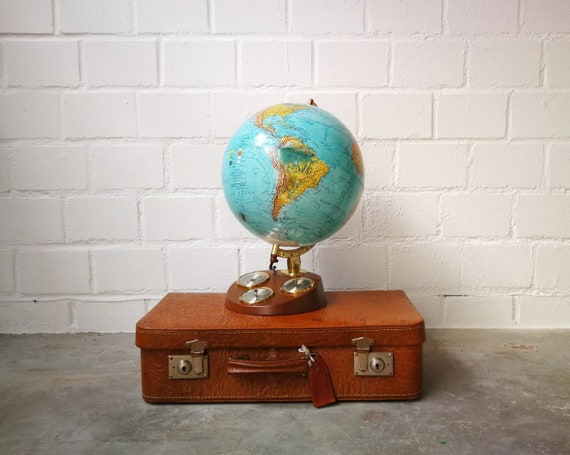 Vintage Leucht Globus Von Scan Globe Danemark Etsy