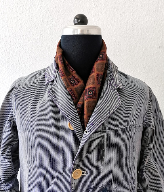 Antique Denim Work Jacket, Vintage, Denim, Heritage, Size S