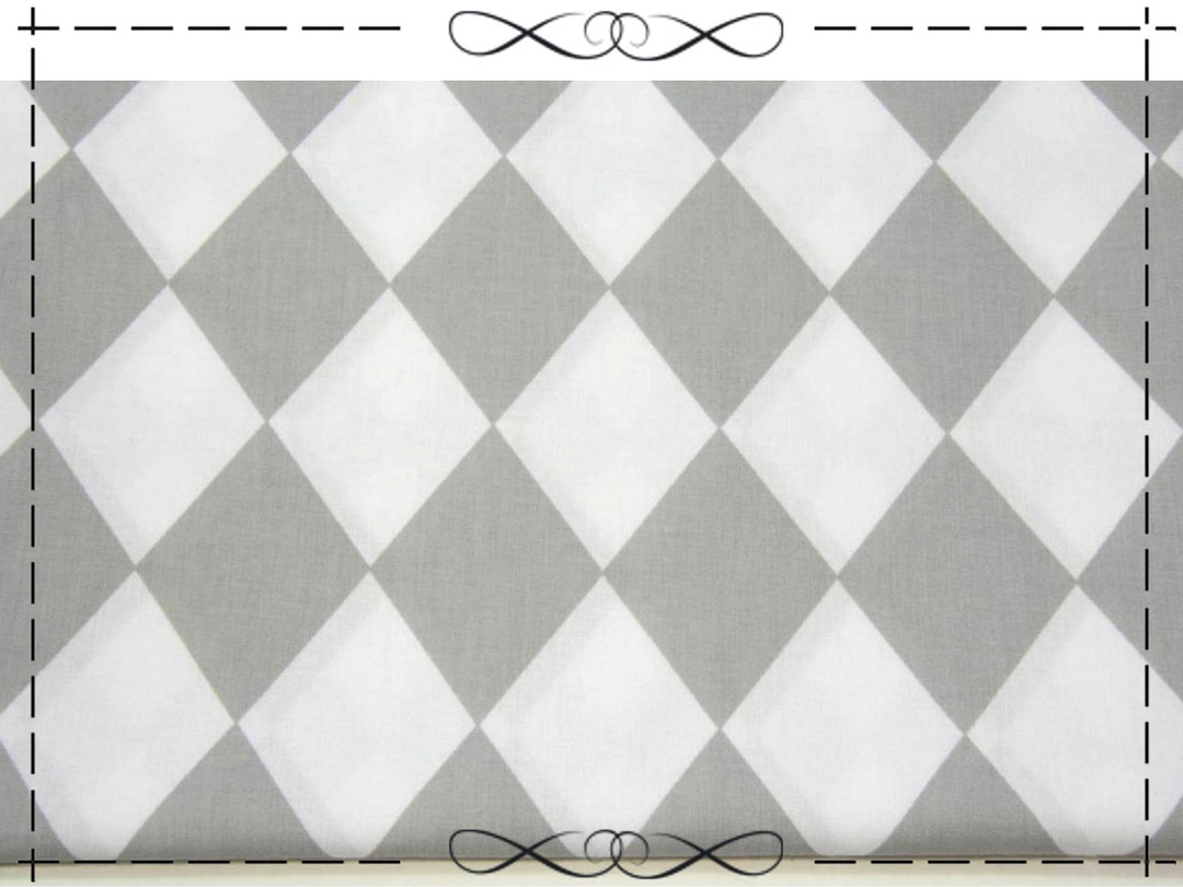 Baumwolle Karo Rauten 9 Cm Grau Wei Etsy de Baumwolle Karo Rauten 9 Cm Grau Wei Etsy de