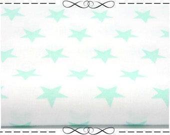Cotton, small star mint on white