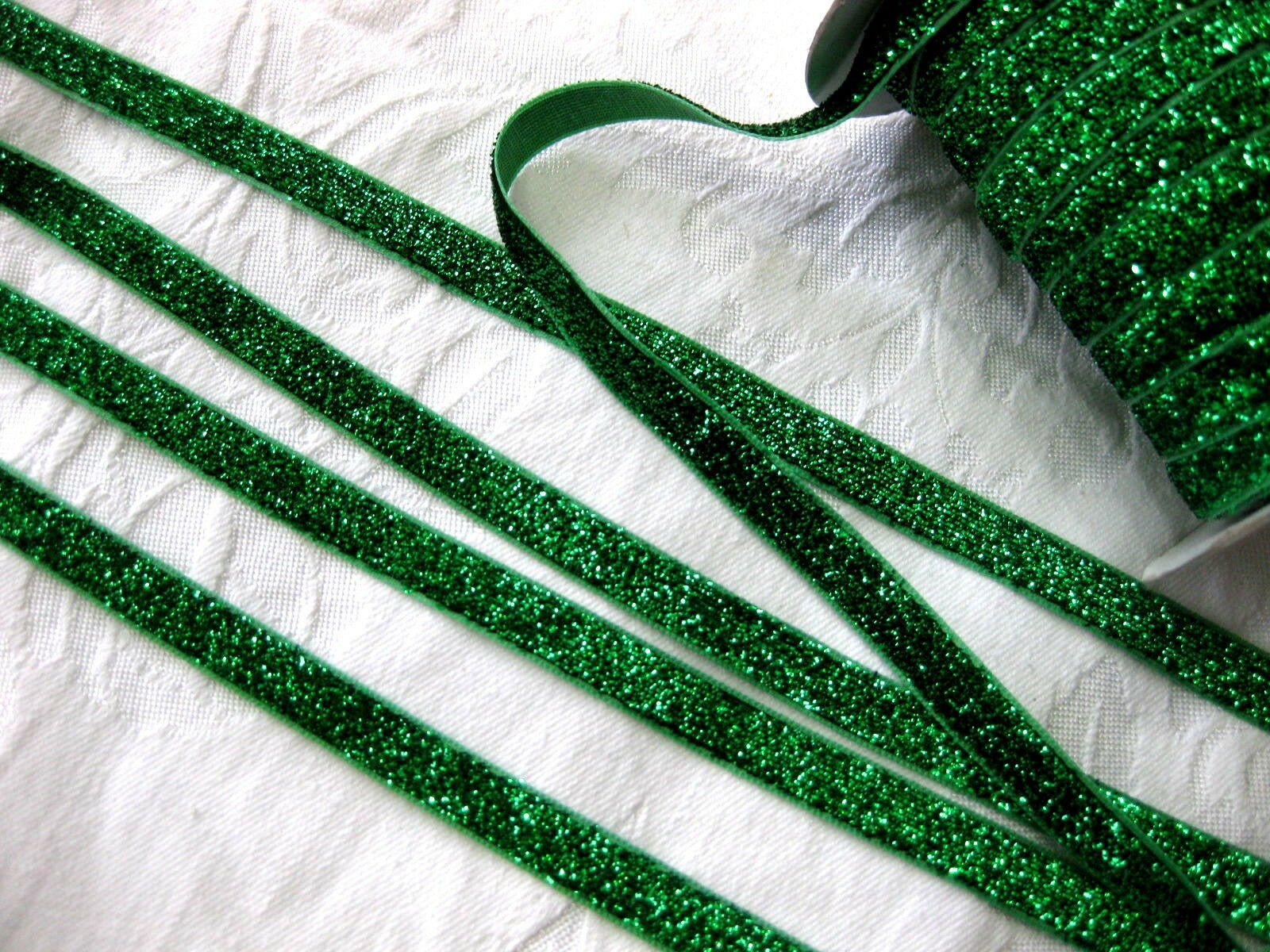 Lurexband Glitzerband 3 Meter - 10 Mm Breit, Verschiedene Farben, Polyester, Samtig