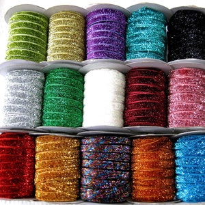 5 m lurex ribbon, glitter ribbon, color selectable, 10 mm wide (1.10 euros per meter)(2)