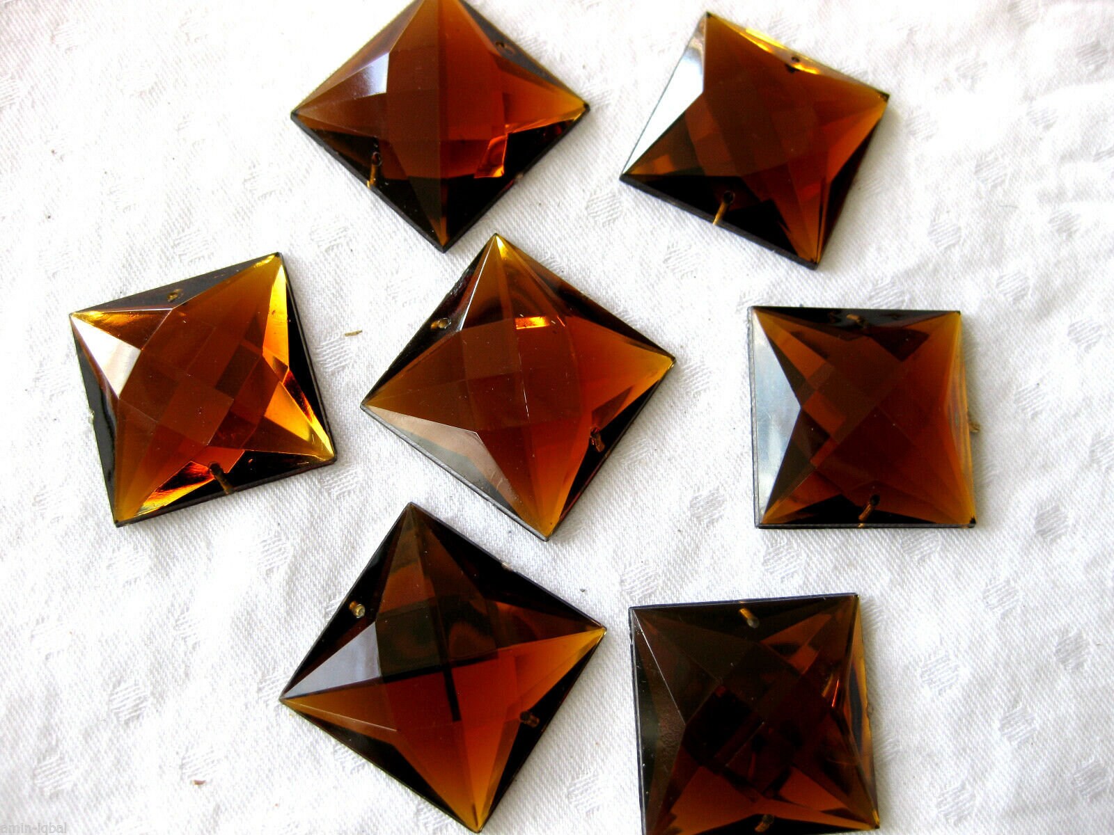 7 Grandi Pietre Glitterate In Strass Acrilico, Da Cucire, 30 - Foto 11