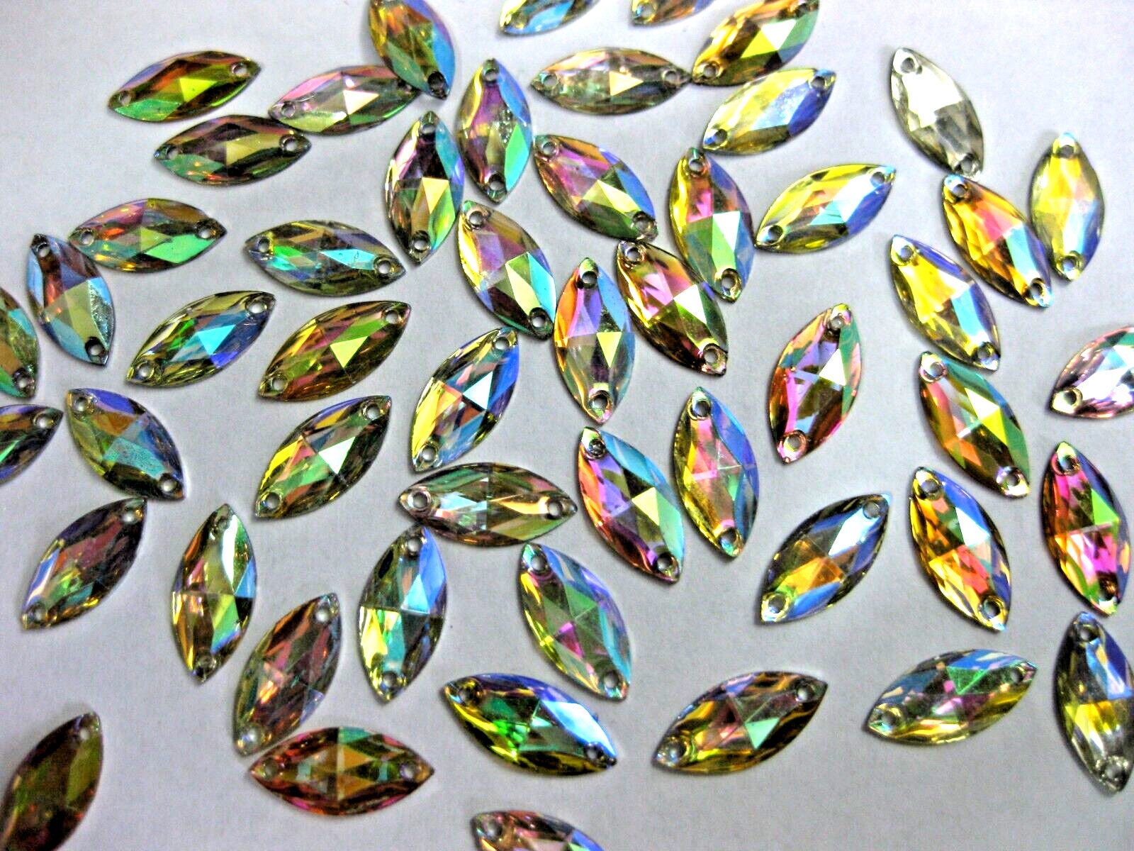 Anyasen AB Chiaro Acrilico Gemme 200 Pezzi Pietre Da Cucire Cristallo Artificial