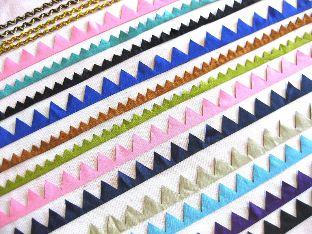 Approx. 20 M Trim Decorative Ribbon Webbing Jagged Ribbon 0.55 Euro per ...