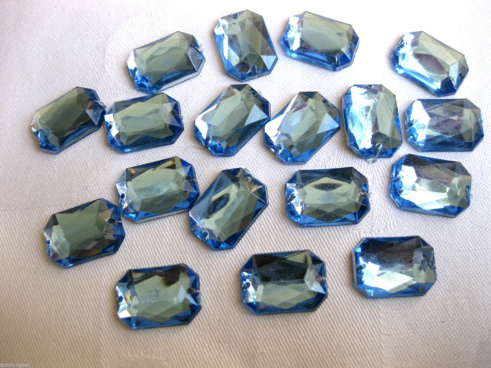 CraftbuddyUS 50 Pezzi 14 Mm MISTI Rotondi Da Cucire Su Pietre Di - Foto 4