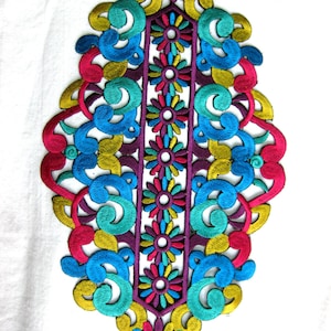 1 large iron-on image, iron-on motif, Oriental, approx. 17 x 30.5 cm BB35