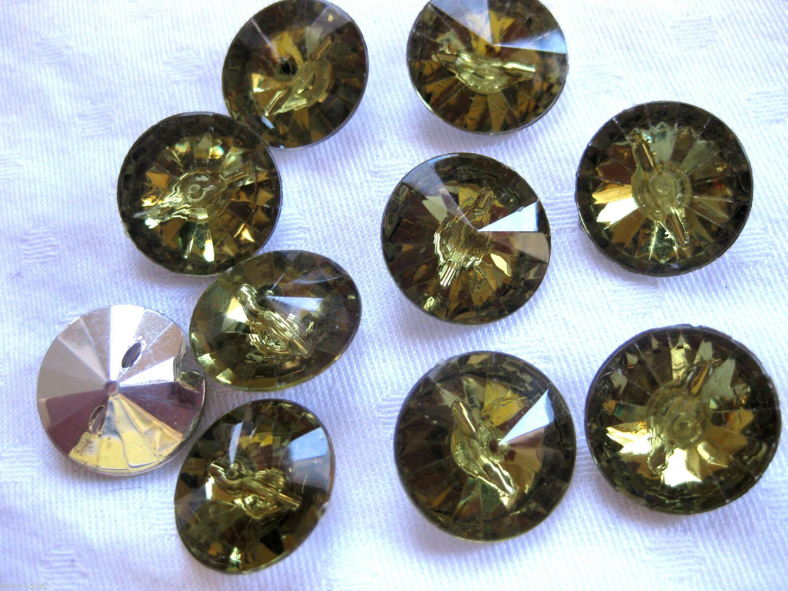 Confezione Da 10 Pz Eleganti Bottoni In Metallo/plastica