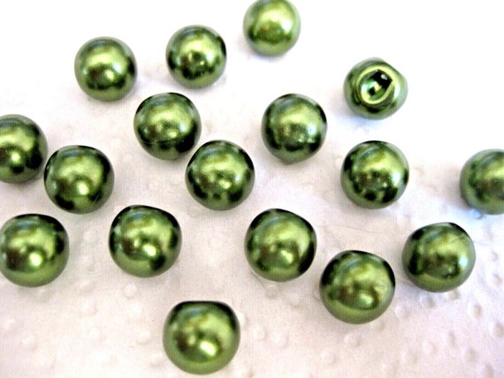 15 Perlenförmige Knöpfe – 10 Mm, Verschiedene Farben – Ideal Für Nähen, Basteln & Deko