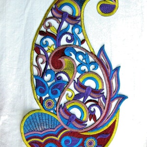 1 large iron-on image, iron-on motif, Oriental, approx. 16 x 31.5 cm BB34