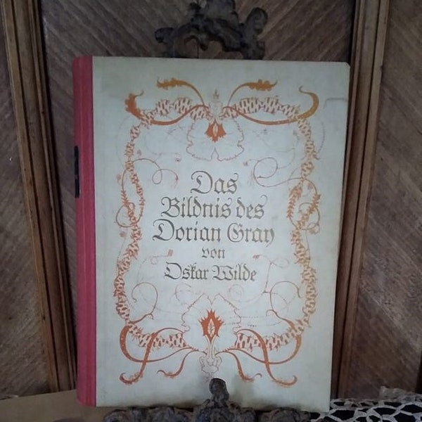 Antikes Buch, Das Bildnis des Dorian Gray, Oscar Wilde, illustriert, antiquarisch