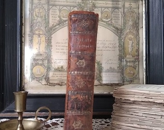 Rare! Antique book from 1794, 18th century book, encyclopedia, German grammar, history overview, collector's item