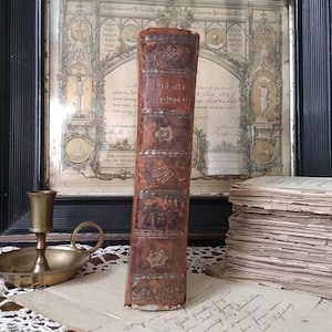 Rare! Antique book from 1794, 18th century book, encyclopedia, German grammar, history overview, collector's item