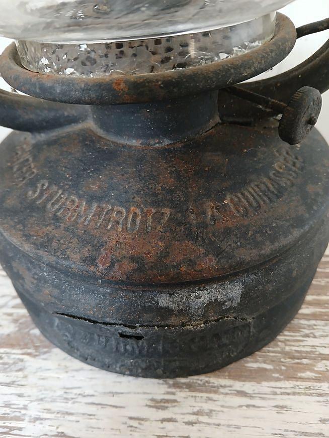 STURMTROTZ 'LA CUIRASSÉE' ランタン Antique Kerosene Lamp, Panzer Sturmtrotz La Cuirassée, Kästner and