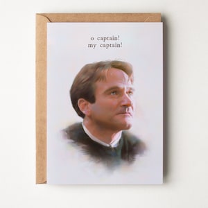 Robin Williams, Dead Poets Society - Greeting Card