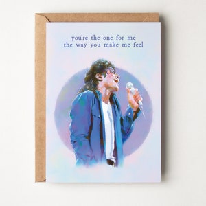 Michael Jackson "The Way You Make Me Feel" - Cartão de felicitações
