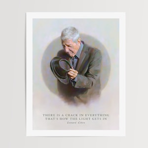 Leonard Cohen - Kunst Print