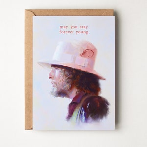 Bob Dylan "Forever Young" - Cartão de felicitações