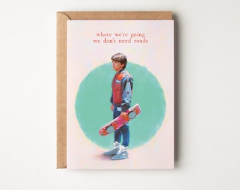 Back to the Future - Greeting Card