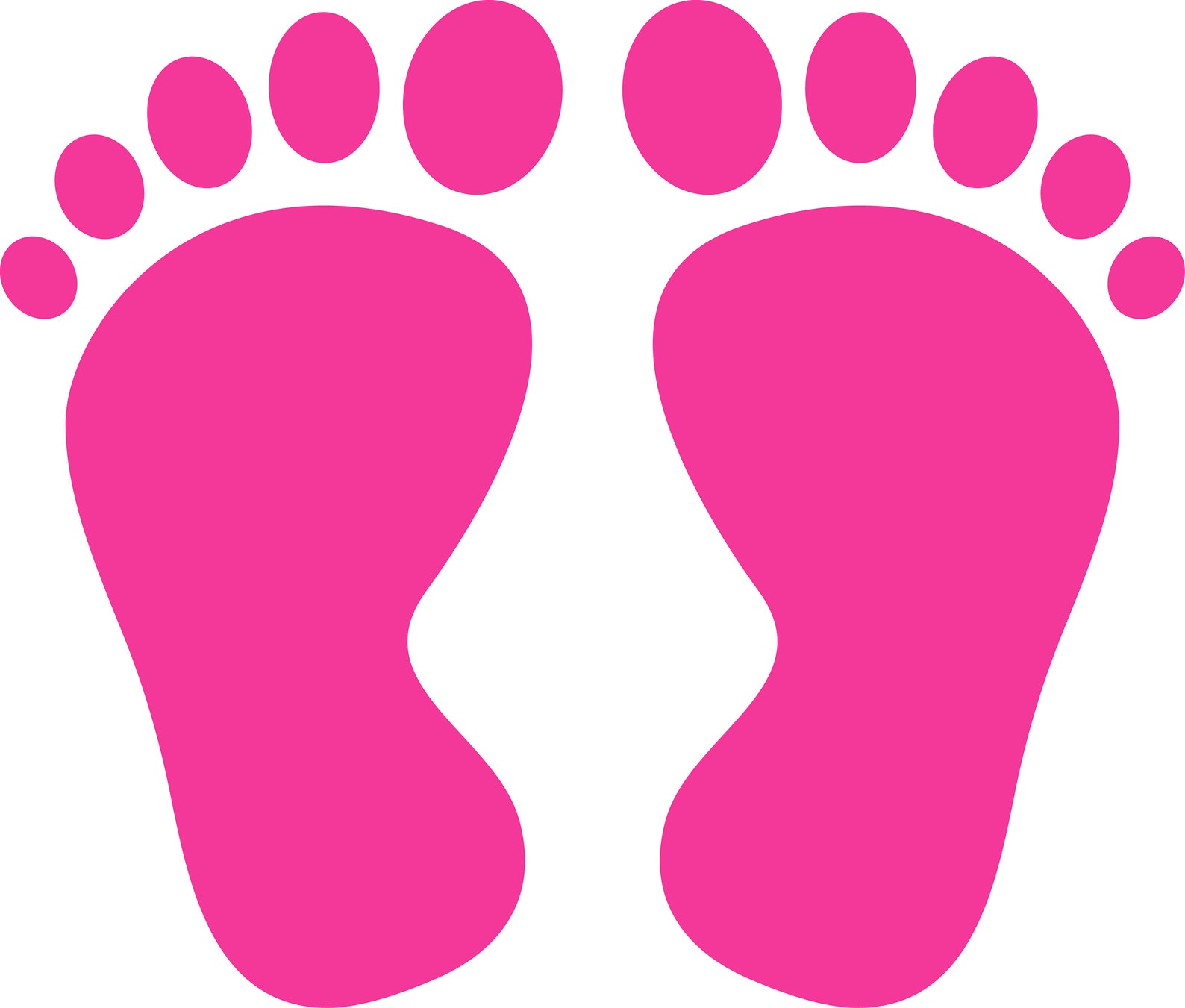 Footprint Baby Baby Feet Pink Pink Svg Plotter File Etsy