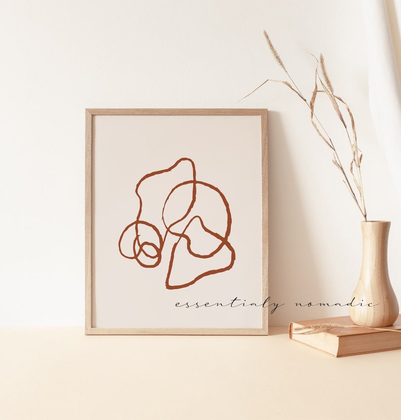 Line Art Gallery Wall SetModern Line DrawingMinimalist Etsy