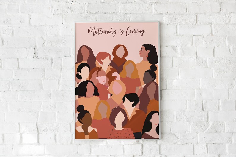 Feminist Poster Printable Wall Artgirl Power Feminism Quote - Etsy