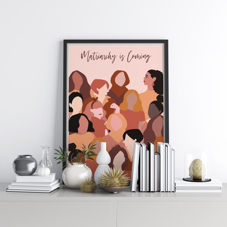 Feminist Poster Printable Wall Artgirl Power Feminism Quote - Etsy
