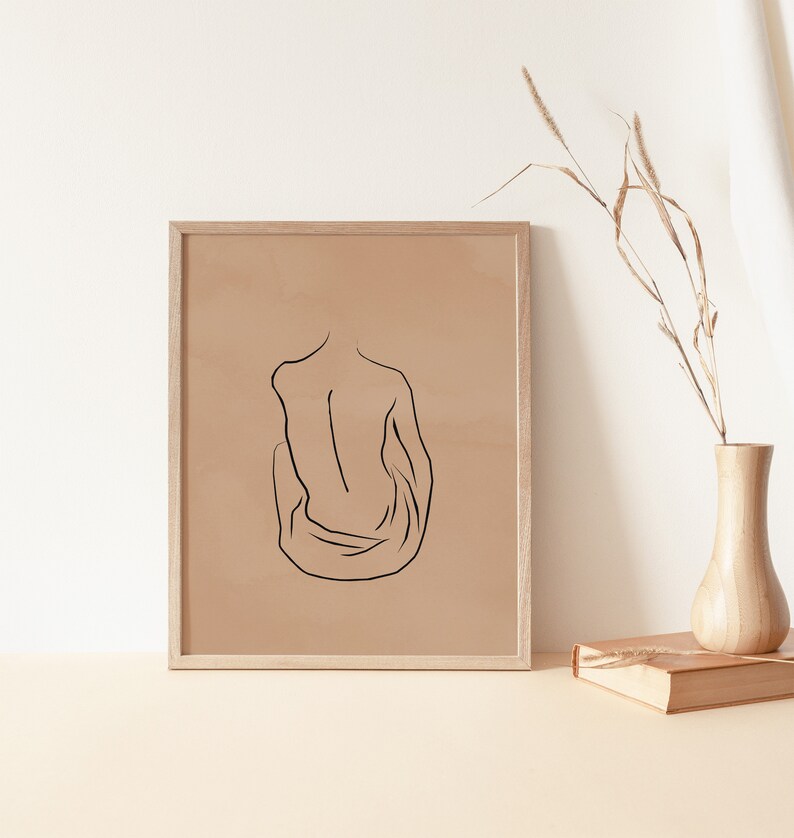 Line Art Gallery Wall SetModern Line DrawingMinimalist Etsy