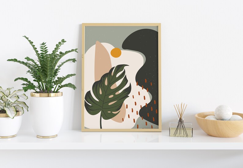 Minimalist Gallery Wall Set of 5 Prints Boho Home Decorline Etsy