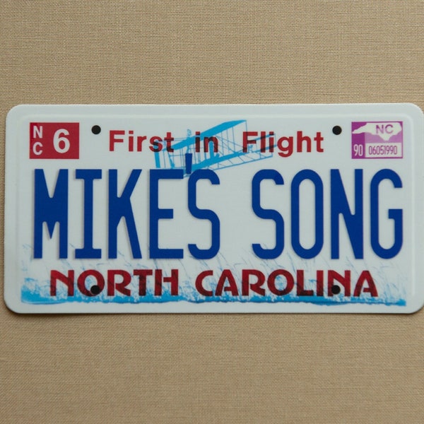 Phish Mike's Song North Carolina License Plate Sticker