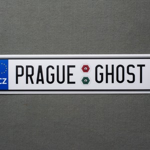 Phish Prague Ghost Czech Republic License Plate Sticker