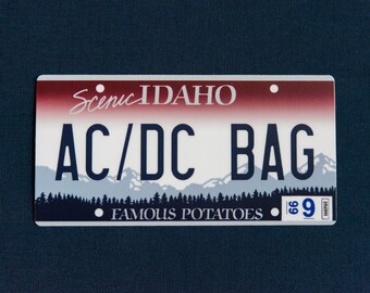 Ac Dc License Plate - Etsy