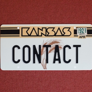Phish Kansas Contact License Plate Sticker