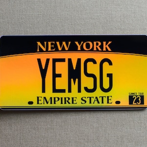 Phish New York YEMSG MSG Summer Tour 23 Holographic License Plate Sticker