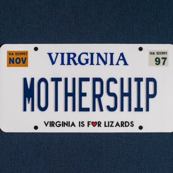 Phish Hampton Coliseum Mothership Virginia License Plate Sticker
