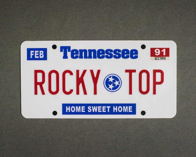 Phish Rocky Top Tennessee License Plate Sticker Etsy