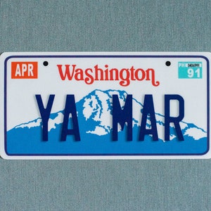 Phish Ya Mar Washington State License Plate Sticker