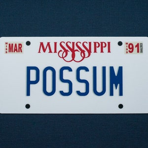 Phish Mississippi Possum License Plate Sticker
