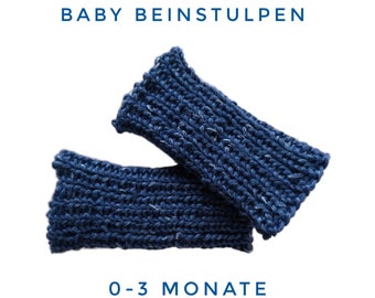 Handgestrickte Stulpen – Babylegs - Baby Beinstulpen – Stulpen Tragebaby – Tragestulpen – Beinwärmer – Babystulpen Wolle – Stulpen Baby