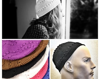 Chapeaux faits à la main | Chapeau au crochet pour hommes et femmes | Chapeau unisexe | Casquette homme | Chapeau pour personnes chauves | Chapeau d'été pour hommes