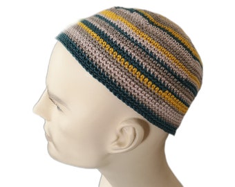 Hat for bald people | Crochet hat for men | Headwear for summer | Summer hat for men| Short beanie hat | Crochet hat