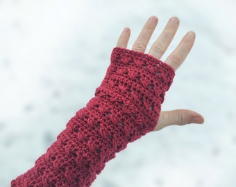 Esposas sin dedos / puños con agujero para el pulgar / regalo de Navidad para mujer / guantes sin dedos / calentadores de muñeca para mujer