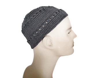 Hat for bald people | Crochet hat for men and women | Headwear for summer | Summer hat for men | Short beanie hat