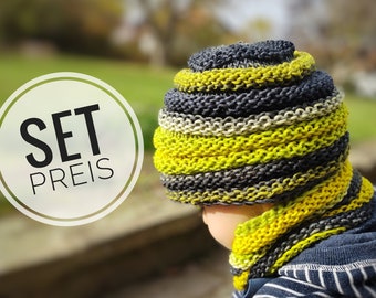 Beanie Loop Set / Chapeau pour enfants Garçon / Loop Enfants / Chapeau Foulard Set Enfant / Chapeau d’hiver Garçon / Boucle Automne / Chapeau Garçon Automne /