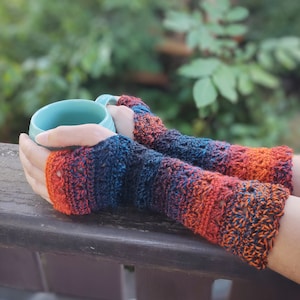 Fingerlose Handschuhe Damen – Warme Armstulpen Aus Acryl Für Kalte Tage Im Büro & Outdoor