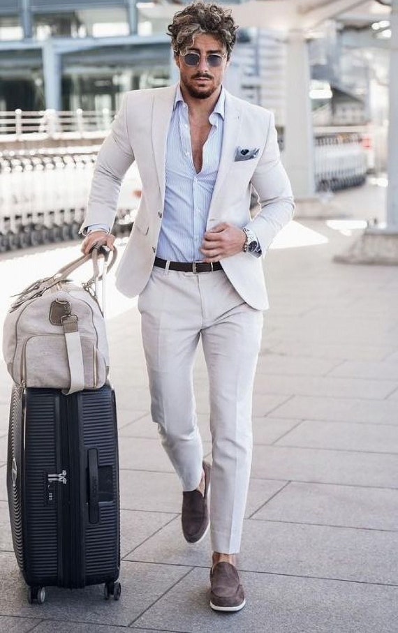 Ivory two-piece suit