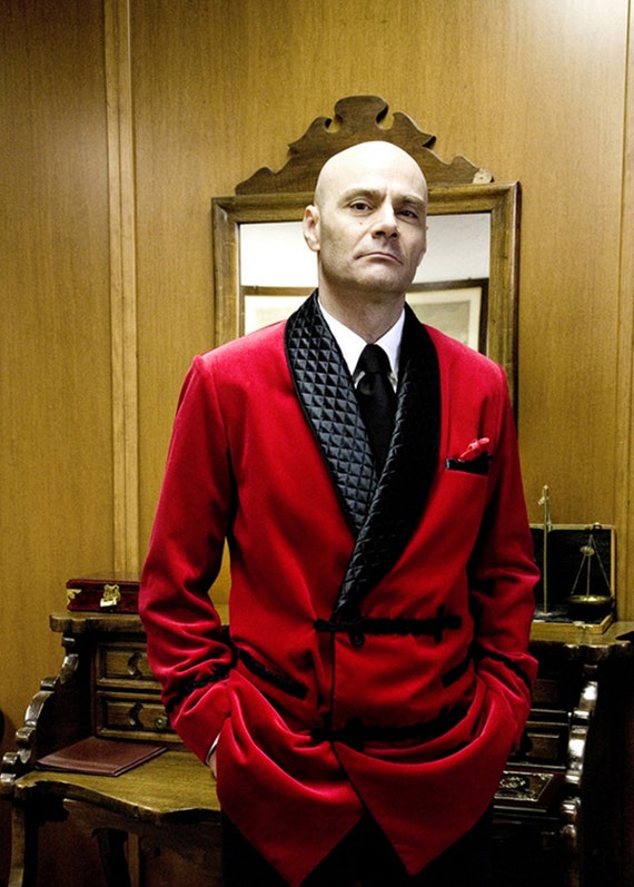 old fashioned smoking jacket