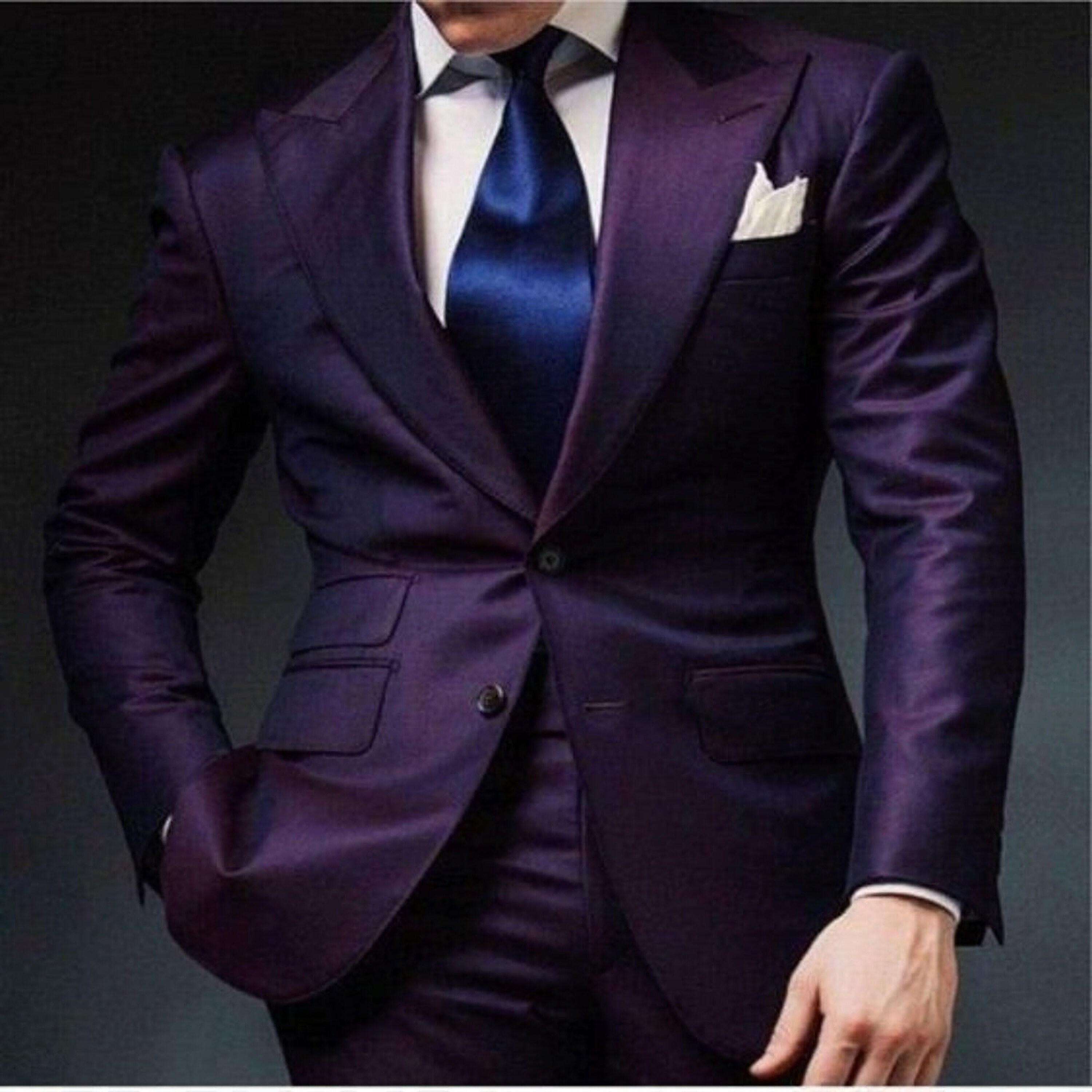dark purple coat pant